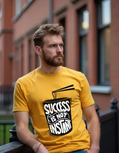 Success Is not Instant Motivational Printed T-Shirt 